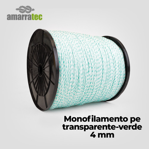 Monofilamento pe transparente-verde (bobina de 10 kg)