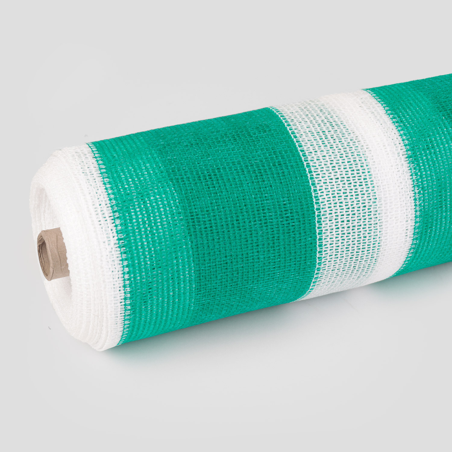 Malla Raschel Bicolor Verde-Blanca 80%