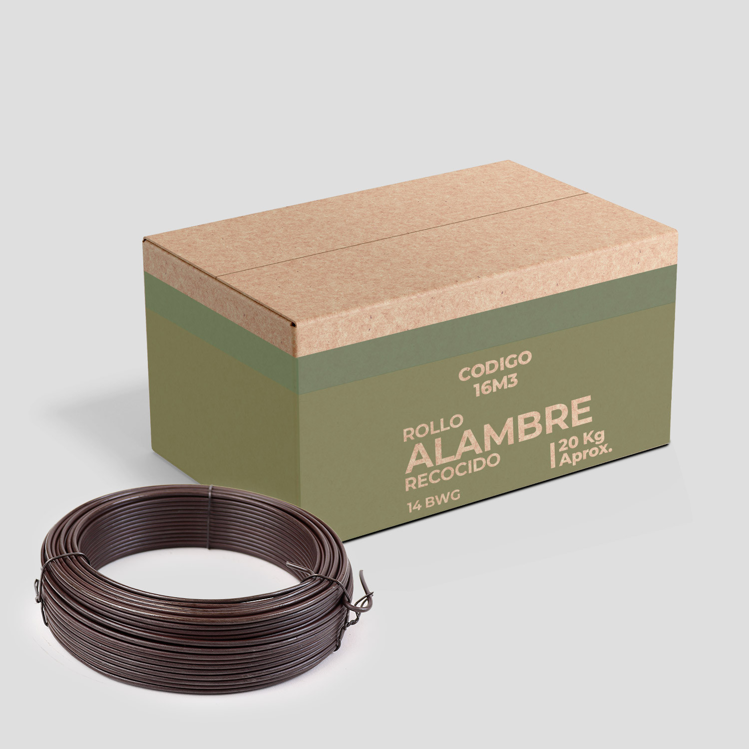 Alambre Negro N°14 - Caja 20 kg