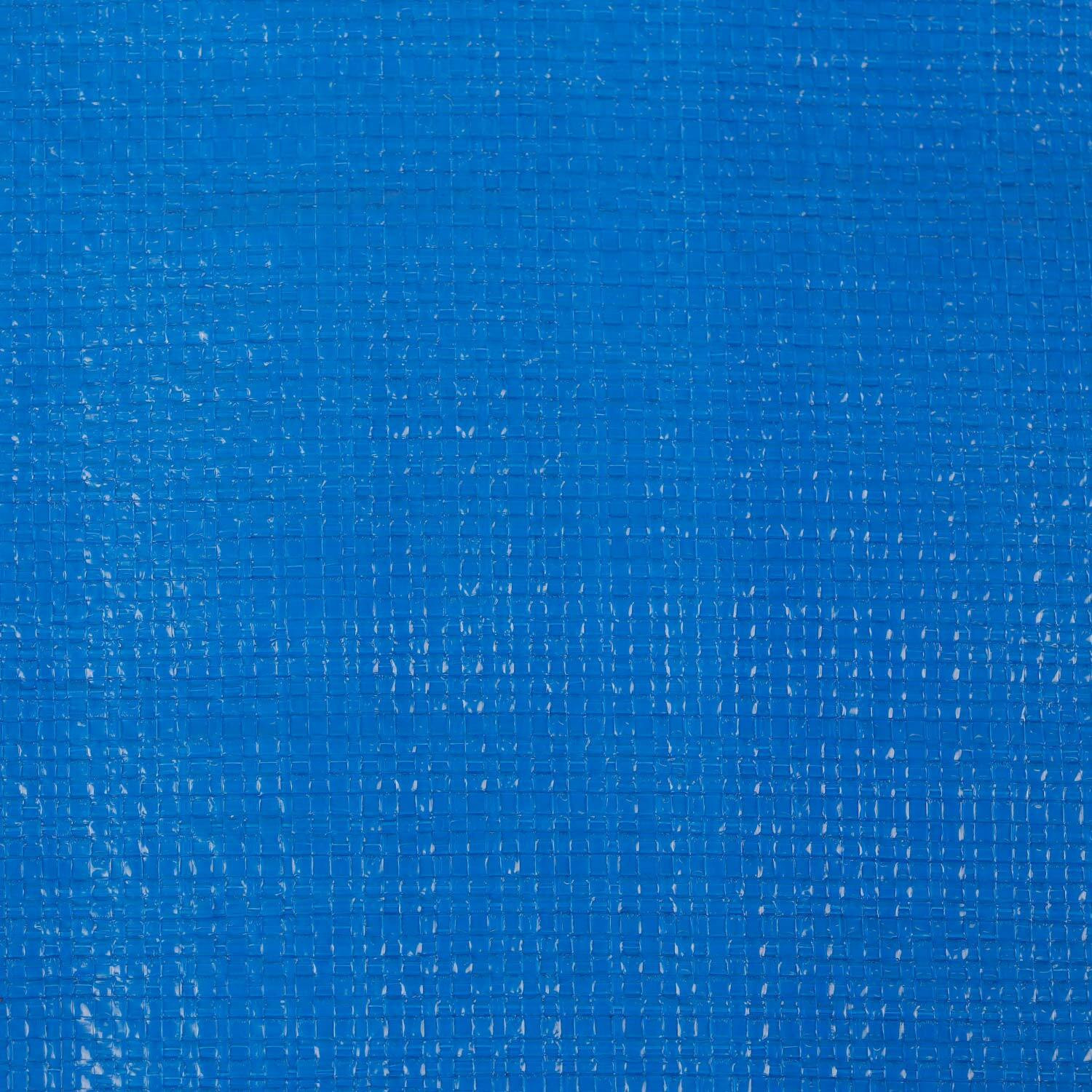 Piso carpa azul plata dimensionado 5x7 c/ojales