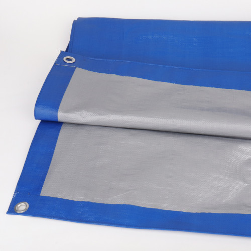 Piso carpa azul plata dimensionado 6x6 c/ojales