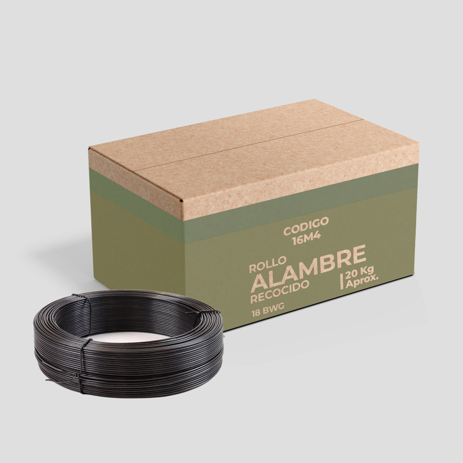 Alambre Negro N°18 - Caja 20 kg