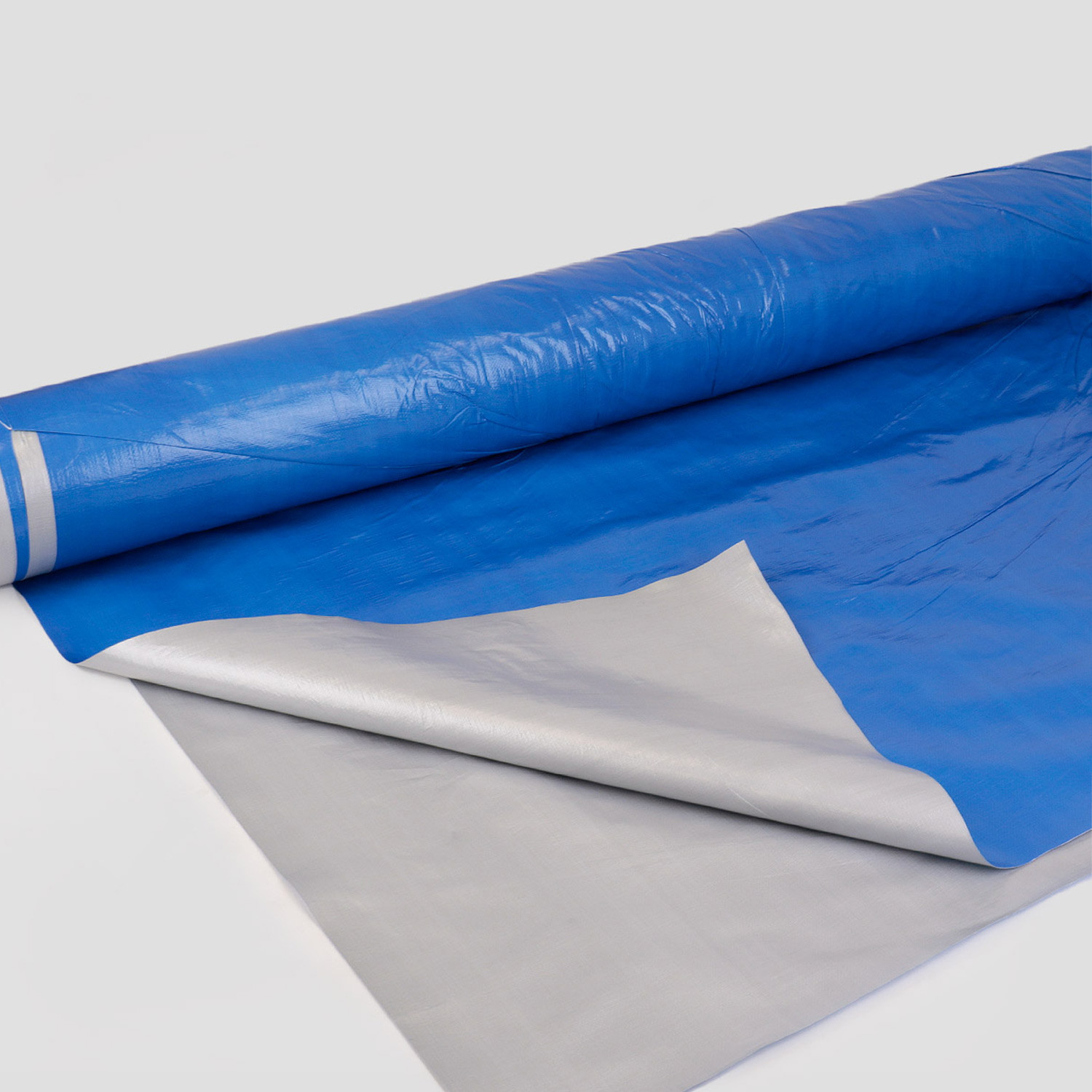 Piso carpa azul plata 2mx100m