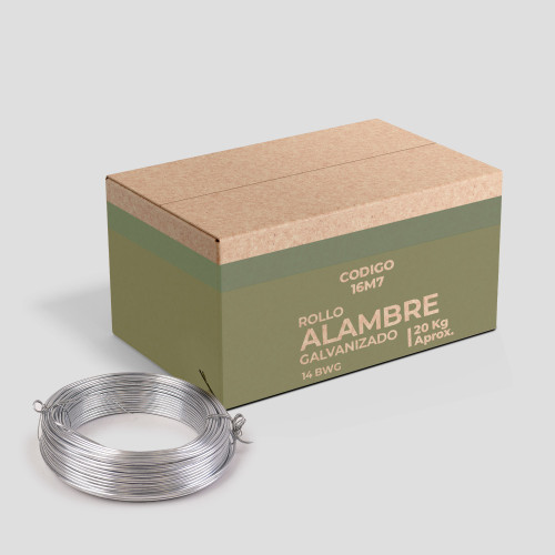 Alambre Galvanizado N°14 - Caja 20 kg