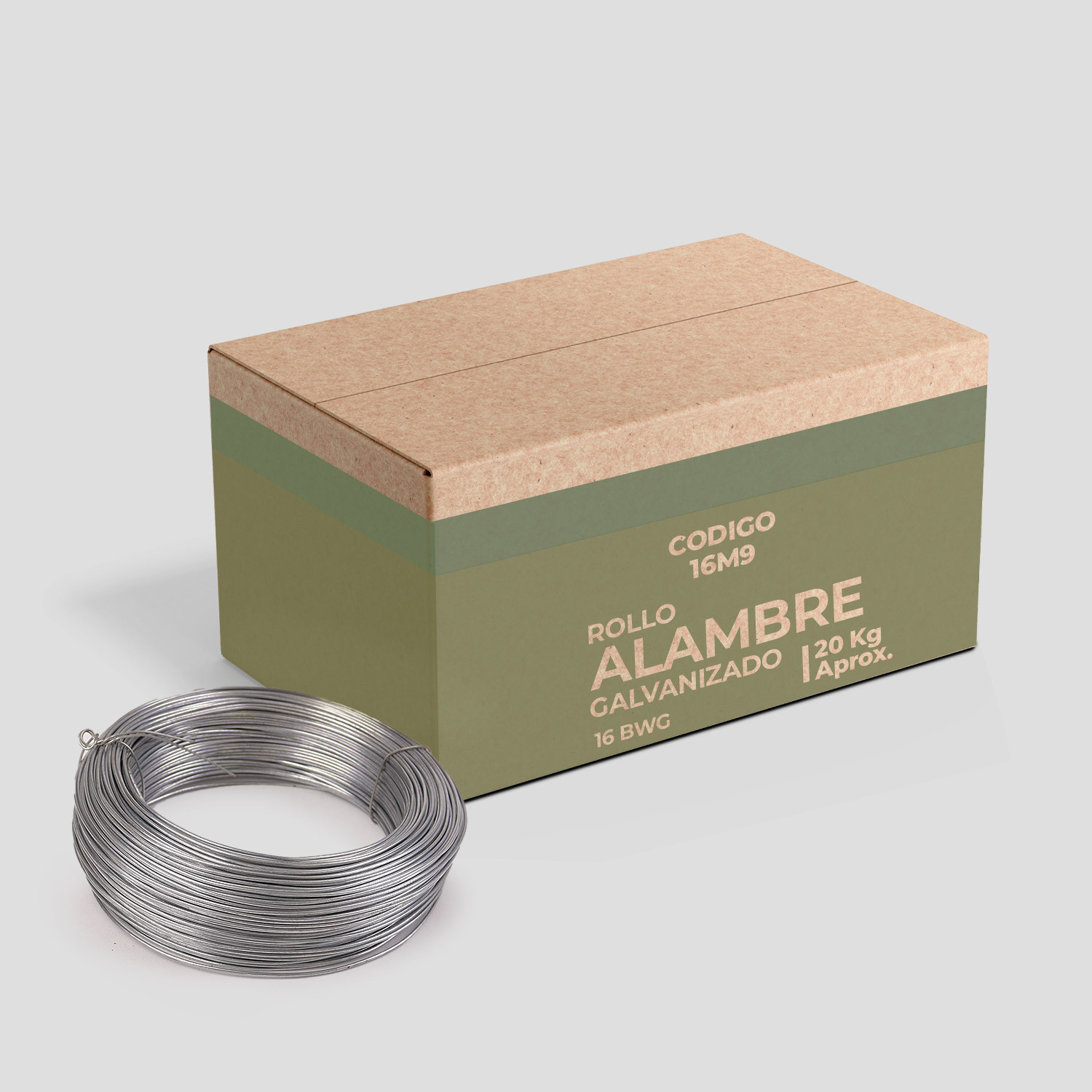 Alambre Galvanizado N°16 - Caja 20 kg