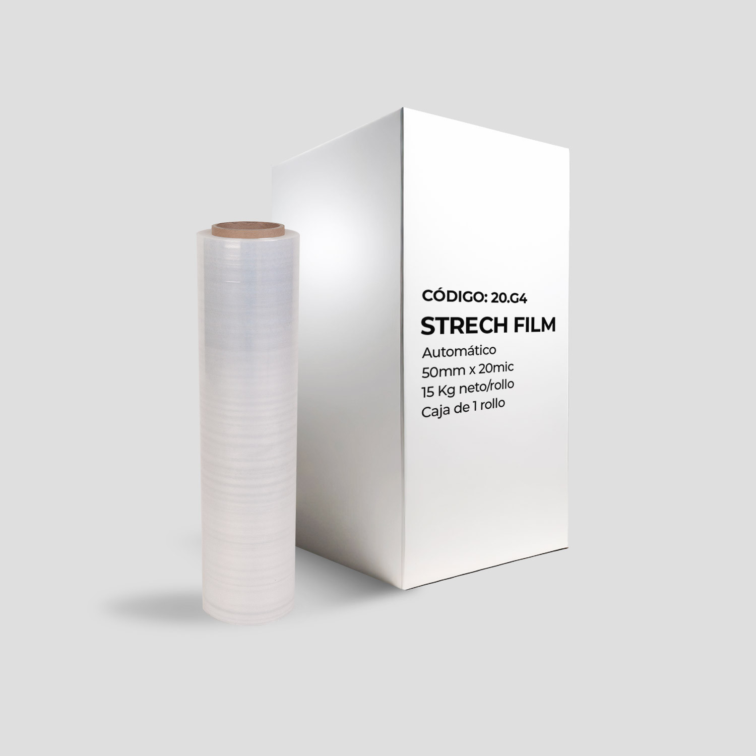 Strech Film Automatico 15kg neto/rollo - Caja 1 rollo