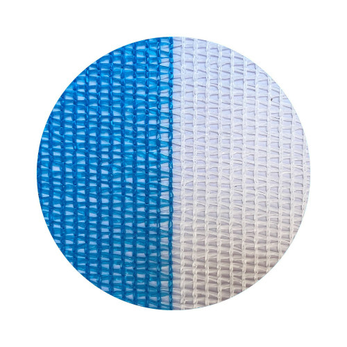 Malla Raschel Bicolor Azul-Blanca 80%
