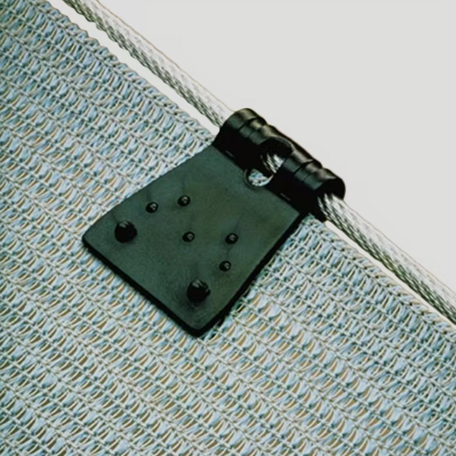 Broche rectangular malla raschel (caja de 1250 uds.)