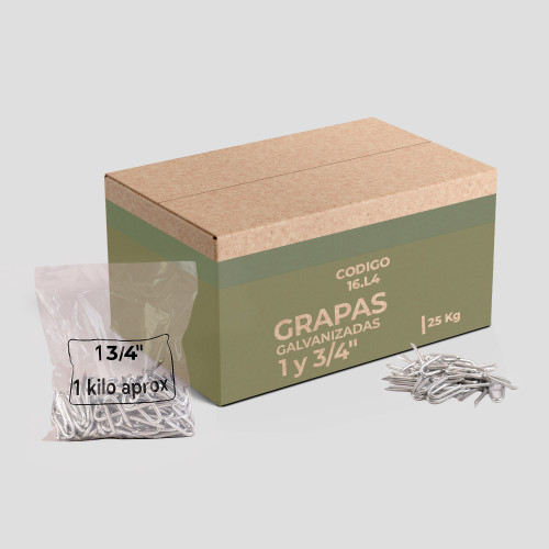 Caja Grapa 25 kg (1" 3/4)