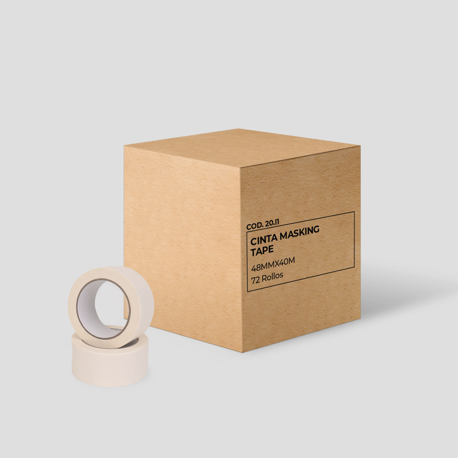 Cinta Masking Tape 48mmx40 - Caja 72 rollos