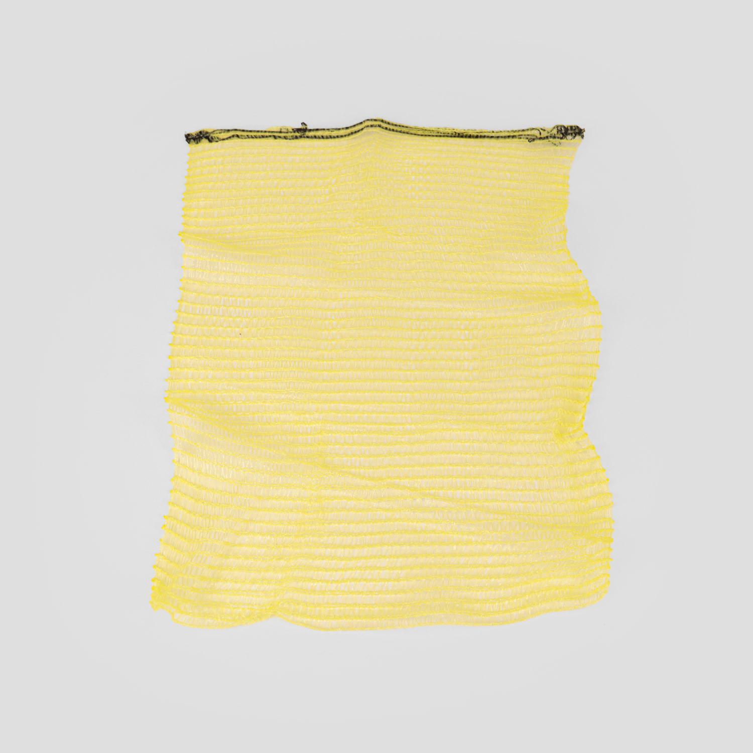 Saco Raschel amarilla limonera 38 cm x 58 cm 16 kg